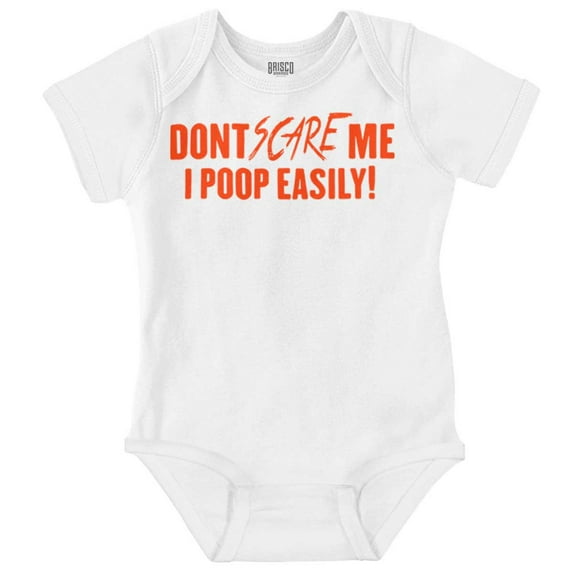 Don't Scare Me Funny Halloween Humor Romper Boys or Girls Infant Baby Brisco Brands 6M