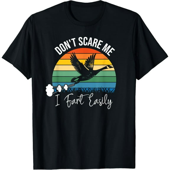 Don't Scare Me I Fart Easily Duck - Funny Kids Saying T-Shirt