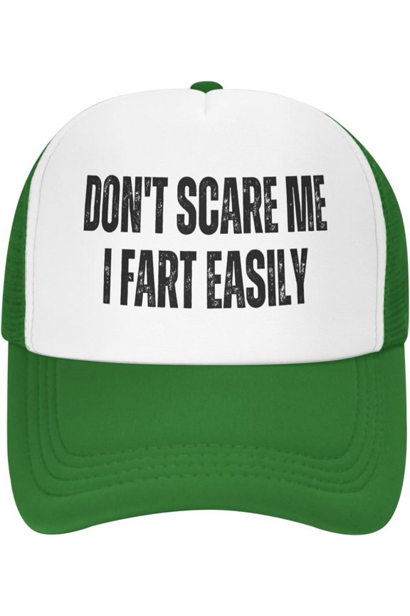 Don't Scare Me I Fart Easily Mesh Hat Men Women Baseball Cap Trucker Hat Sports Hat