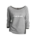 thumbnail image 1 of Don't Stand So Close To Me Women's Fashion Slouchy 3/4 Sleeves Raglan Lightweight Sweatshirt Sport Grey X-Large, 1 of 3