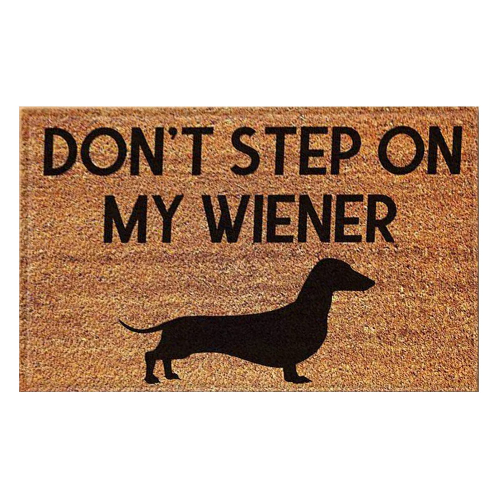 Don't Step On My Wiener Dachshund Entrance Floor Mat Funny Door Mat