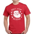 thumbnail image 1 of Don't Stop Believin' Christmas Party T-Shirt Merry Christmas Men Shirt - S M L XL 2XL 3XL 4XL 5XL Xmas Graphic Tee - Christmas Gift Holiday Gifts Mens, 1 of 2