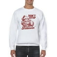 thumbnail image 1 of Don't Stop Believin' Christmas Santa Men's Sweatshirt, 1 of 4