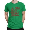 thumbnail image 1 of Don't Stop Believin' Christmas Santa T-shirt Men's, 1 of 3