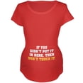 thumbnail image 1 of Don't Touch It Maternity Soft T Shirt Red X-LG, 1 of 1