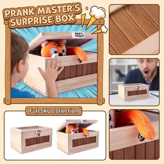 Don't Touch Useless Box with Attitude Leave Me Alone Surprises Machine-Gags & Practical Joke Decorative & Endless Fun Easy Install (L)
