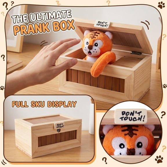 Don't Touch Useless Box with Attitude Leave Me Alone Surprises Machine-Gags & Practical Joke Decorative & Endless Fun Easy Install Upgrades (L)