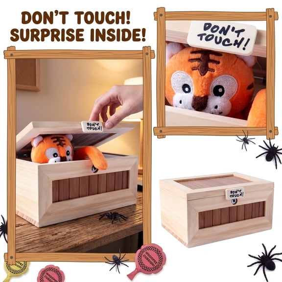 Don't Touch Useless Box with Attitude Leave Me Alone Surprises Machine-Gags & Practical Joke Decorative & Endless Fun Easy Install Upgrades (S)