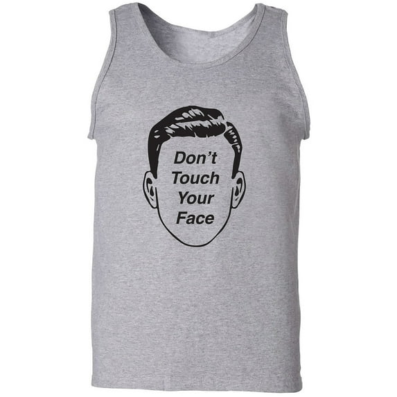 Don't Touch Your Face Adult Tank Top