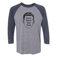 thumbnail image 1 of Don't Touch Your Face Unisex 3/4 Sleeve Baseball Raglan Tee, 1 of 2