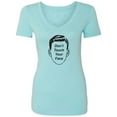 thumbnail image 1 of Don't Touch Your Face Womens V-Neck Tee, 1 of 3