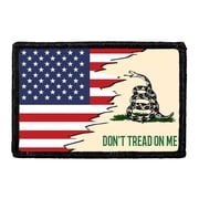Dont Tread On Me - American Flag - Removable Patch