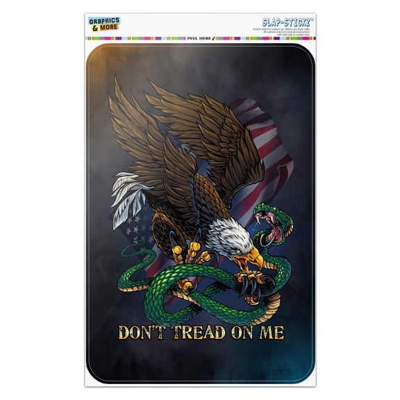 Don't Tread On Me Eagle Snake Home Business Office Sign