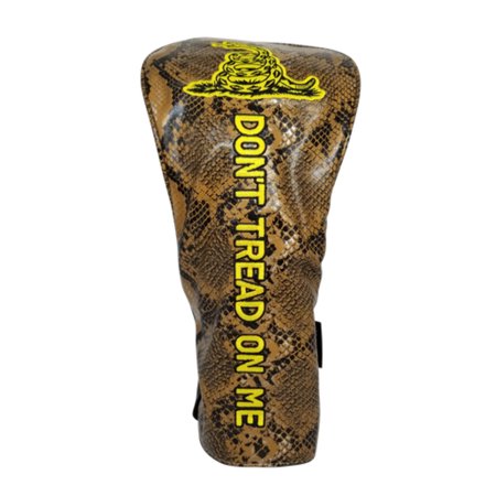 Don't Tread On Me Embroidered Snakeskin Driver Headcover by ReadyGOLF