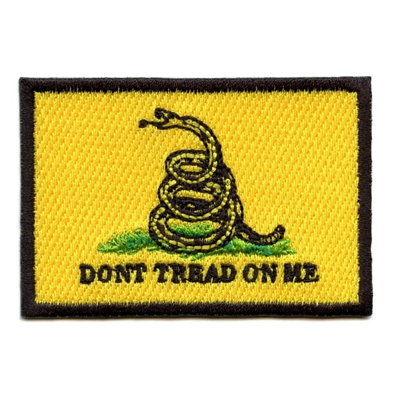Don't Tread On Me Flag Embroidered Iron On Patch
