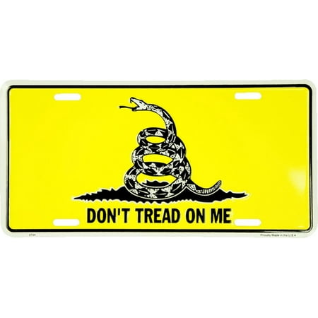 Hangtime Don't Tread on Me 6x12 License Plate