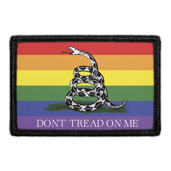 Rattlesnake Flag Patch - Pride Flag Morale - Removable Patch