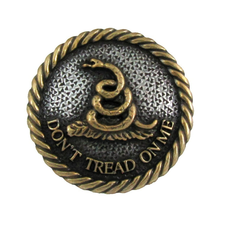 Don't Tread On Me Screw Back Concho US Marines Leathercraft Accessory USMC Gift Don't Tread On Me Screw Back Concho US Marines Leathercraft Accessory USMC Gift