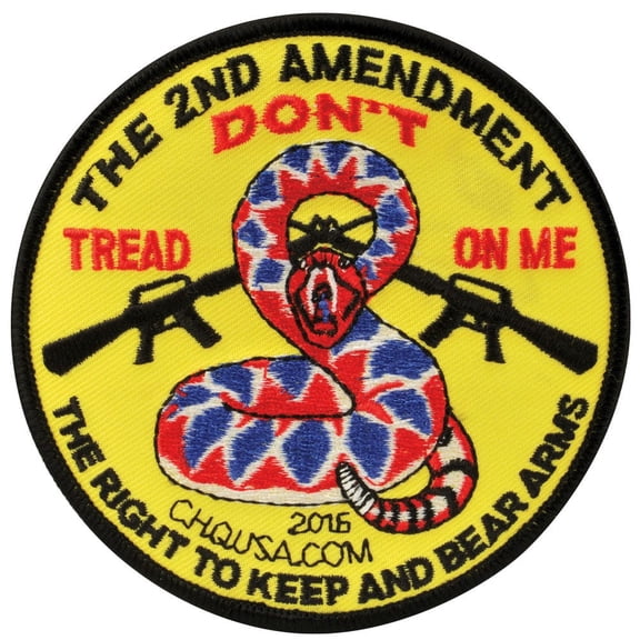 Don't Tread On Me Snake Patch With Heat Seal