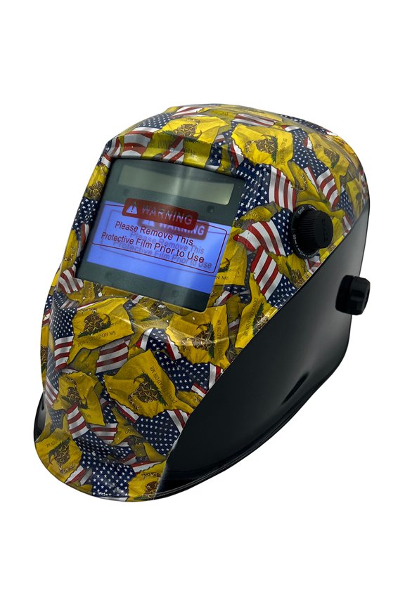 Don't Tread On Me USA Flag Pattern Hydro Dipped Auto Darkening Welding Helmets