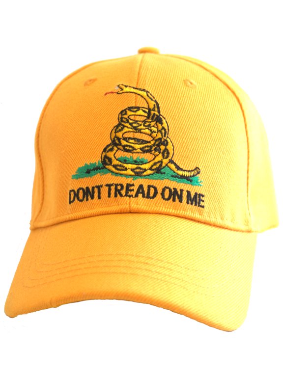 Dont Tread On Me Yellow Adjustable Hat
