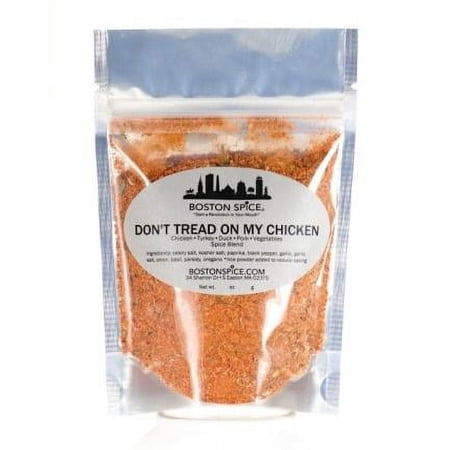 Don't Tread On My Chicken Handmade Gourmet Seasoning Blend Poultry Duck Turkey Wings Thighs Legs Breasts Pork Ribs Bake Baked BBQ Barbecue Roasted Vegetables Dry Rub Chip Dip 1/2 Cup wt. 3.1oz/88g