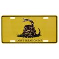 thumbnail image 1 of Don't Tread on Me Gadsden License Plate Tag 1776 Coiled Rattlesnake Tea Party, 1 of 1