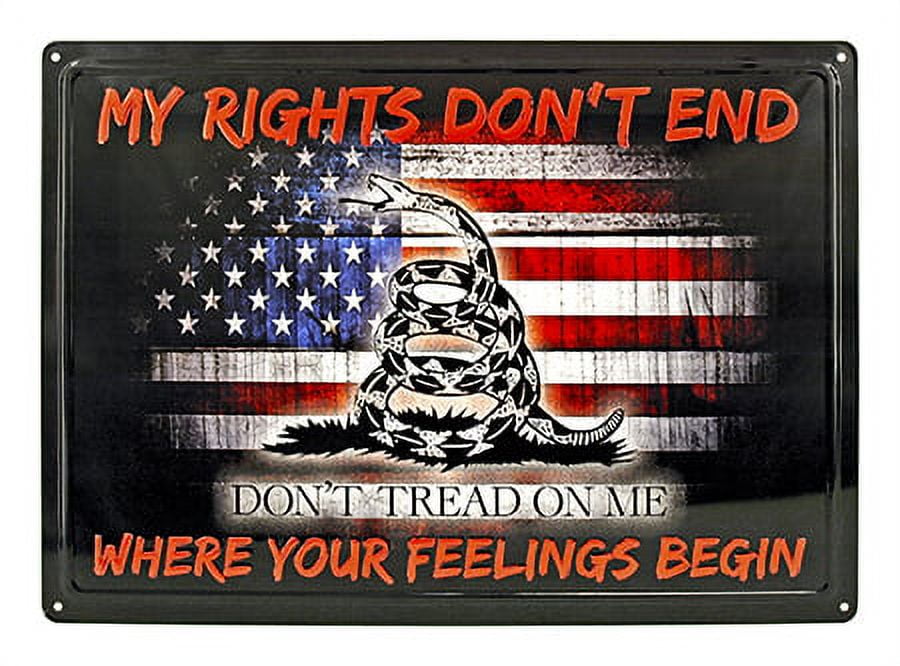 Don't Tread on Me Metal Sign - Walmart.com