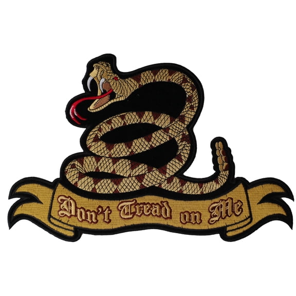 Don't Tread on Me Snake Patch, Large Patriotic Patches (PL3122)