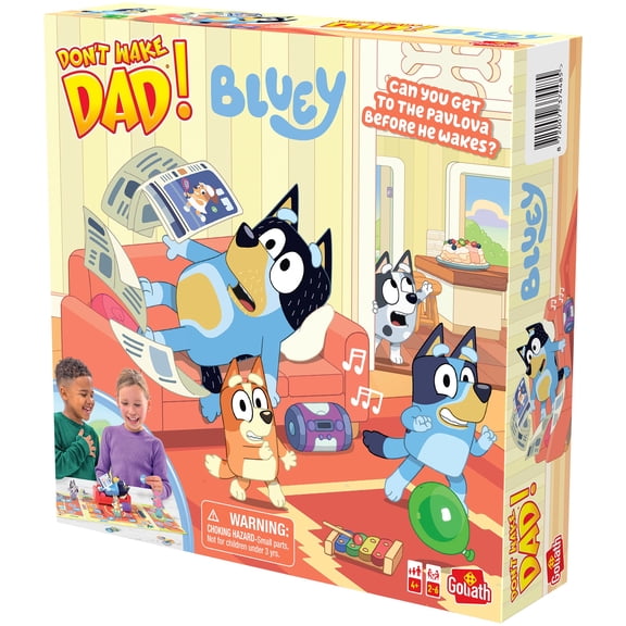 Don't Wake Daddy Bluey Board Game for Kids, Ages 4+, Family Fun, No Batteries