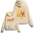 thumbnail image 1 of Don't Wanna Be An American Idiot Hoodie Funny Sarcasm Humor Quote Saying Sweatshirt, 1 of 7