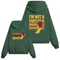 thumbnail image 1 of Don't Wanna Be An American Idiot Hoodie Funny Sarcasm Humor Quote Saying Sweatshirt, 1 of 7