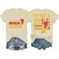 thumbnail image 1 of Don't Wanna Be An American Idiot Vneck Shirt, American Flag T-Shirt Patriotic Graphic Tees, 1 of 5