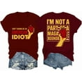 thumbnail image 1 of Don't Wanna Be An American Idiot Vneck Shirt, American Flag T-Shirt Patriotic Graphic Tees, 1 of 5