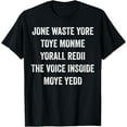 thumbnail image 1 of Don't Waste Your Time On Me I Miss You Lyric Quote Funny T-Shirt, 1 of 4