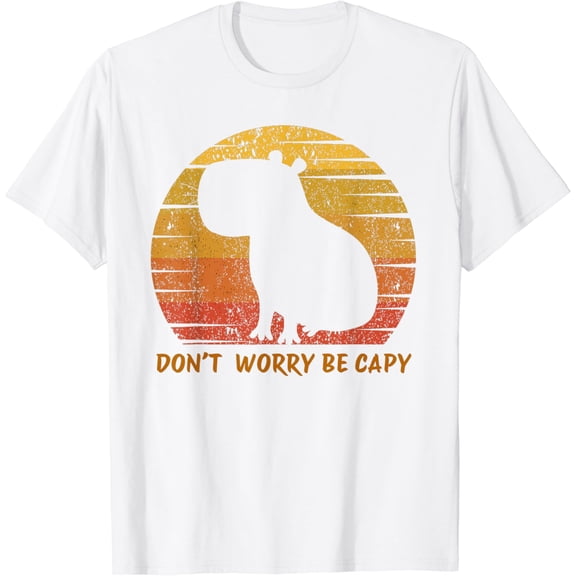 Don’t Worry Be Capy Capybara Lover Cute Animal T-Shirt100% cotton