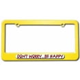 thumbnail image 1 of Don't Worry Be Happy License Plate Tag Frame, Multiple Colors, 1 of 1