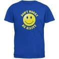 thumbnail image 1 of Don't Worry Be Happy Royal Adult T-Shirt, 1 of 1