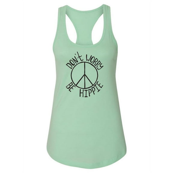 Don't Worry, Be Hippie. Tank Women -Image by Shutterstock, Female XX-Large