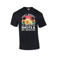 thumbnail image 1 of Don't Worry I've Had My Shots and My Booster Beer and Two Shots Funny Mens Short Sleeve T-shirt-Black-4xl, 1 of 4