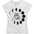 thumbnail image 1 of Don't Worry It's Just A Phase - Planets Solar System Women's T-Shirt, 1 of 4