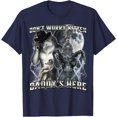 thumbnail image 1 of Don't Worry Kitten Daddy's here Alpha Wolf Father Grandpa Unisex T-Shirt for Men Women Kids Toddler,Navy Color,Size 2XL, 1 of 5