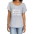 thumbnail image 1 of Don't make me use my teacher voice Womens Dolman Tee, 1 of 3