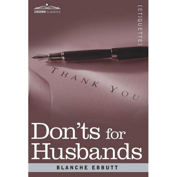 Don'ts for Husbands, (Hardcover)