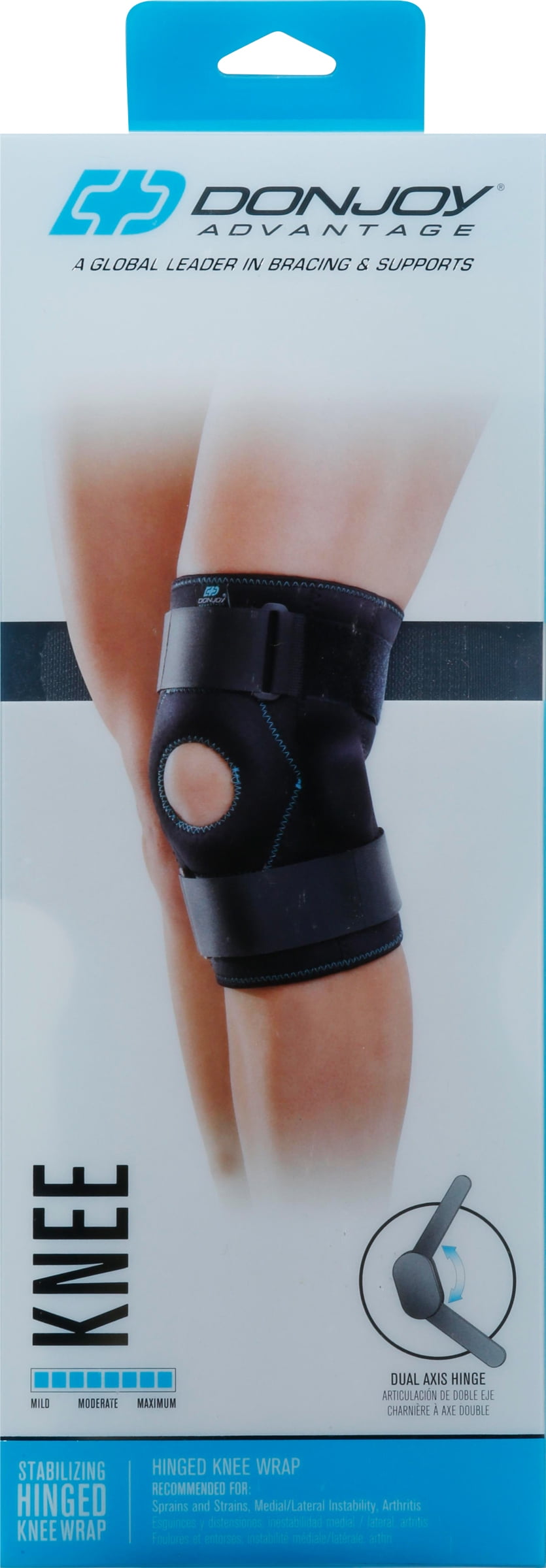 DonJoy Advantage Webtech Lite Knee Sleeve - Silicone Web Support For Pain Relief & Patella Stability, Small