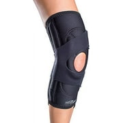 DonJoy Lateral J Patella Knee Support Brace with Hinge Drytex, Left Leg, Large