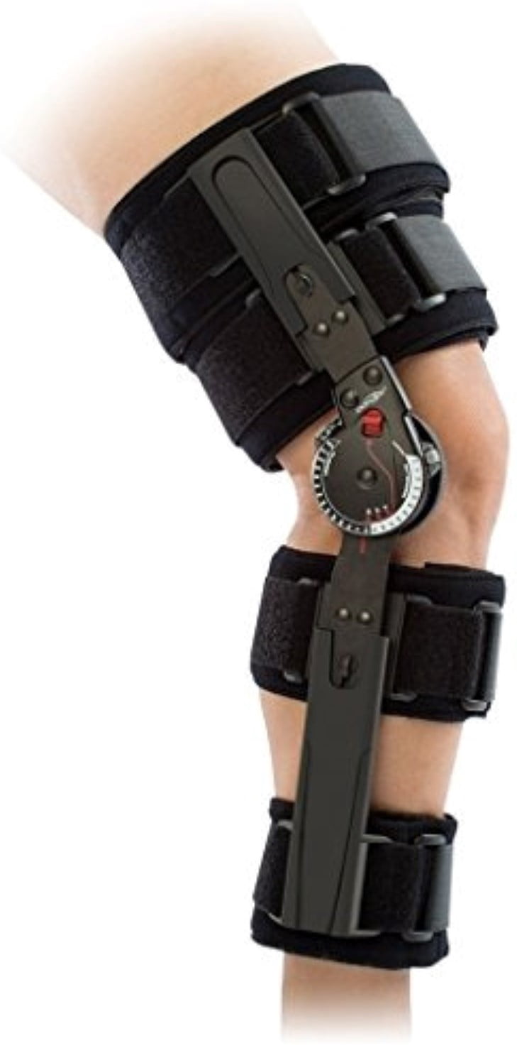 DonJoy X-Act ROM Knee Brace – Universal Fit, Adjustable Hinges, Extension/Flexion Control