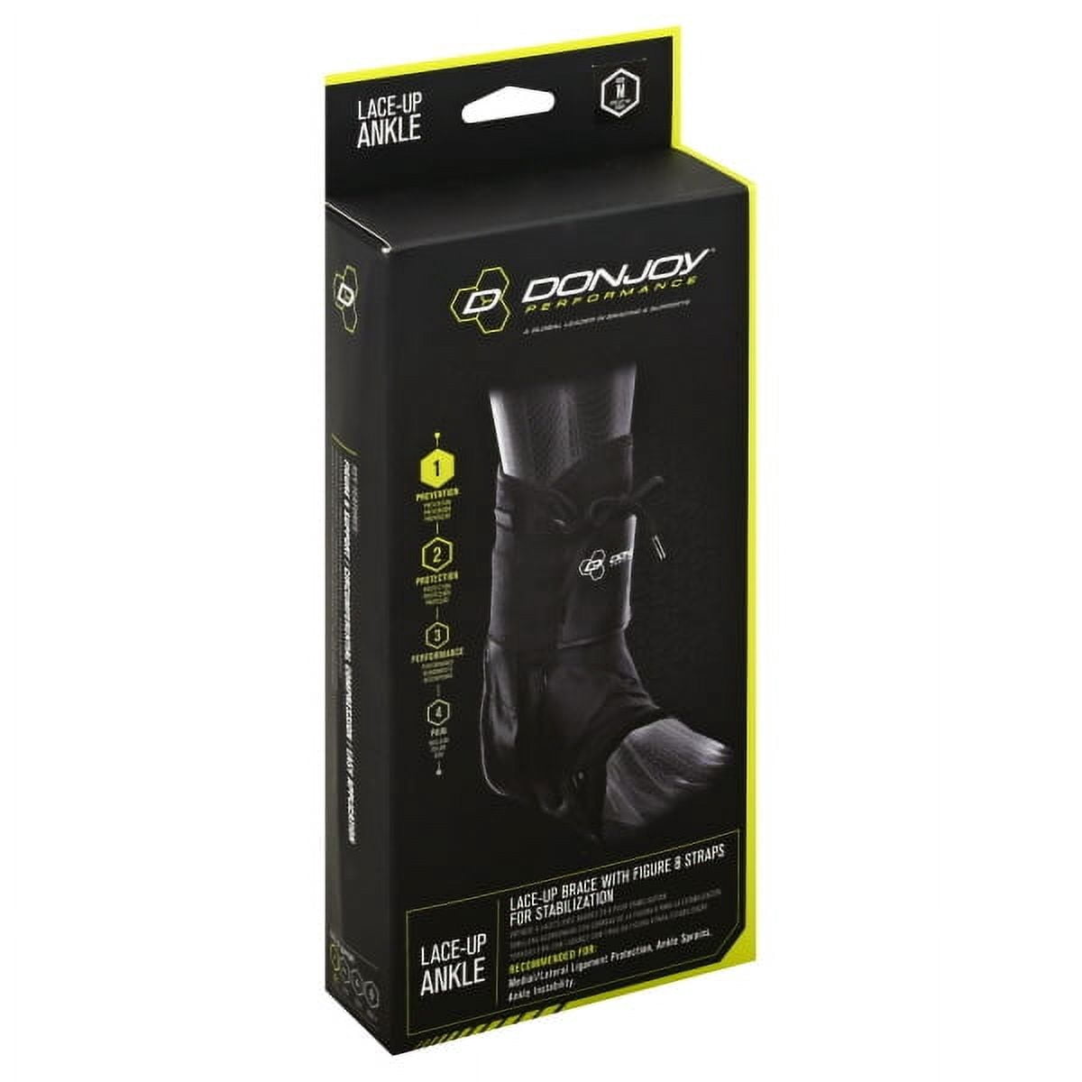 DonJoy Performance ANAFORM Lace-Up Ankle Brace, Figure-8 Support, Black, M