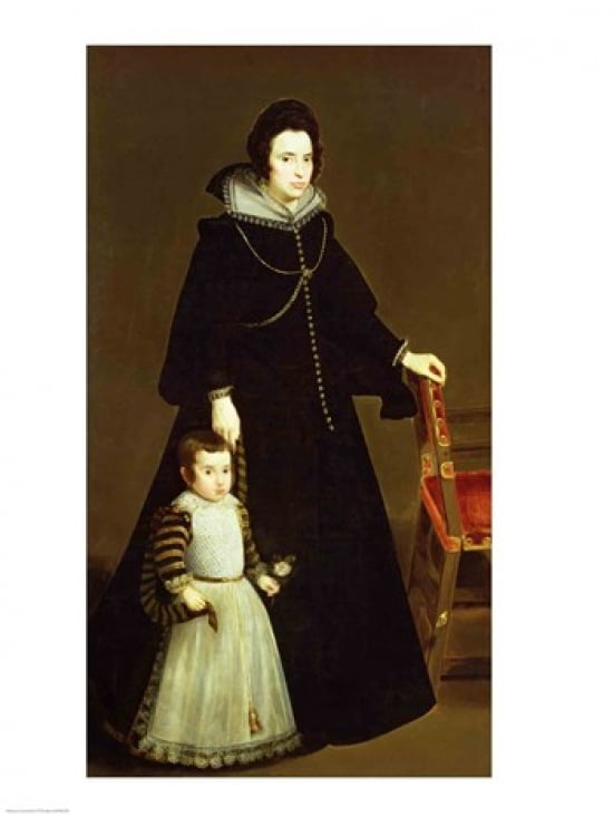 Dona Antonia de Ipenarrieta y Galdo Canvas Art - Diego Velazquez (18 x 24)