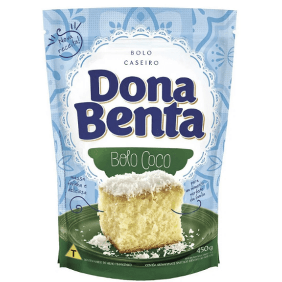 Dona Benta Coconut Cake Mix 15.87oz Pack of 2 | Brazilian Mistura para Bolo Coco
